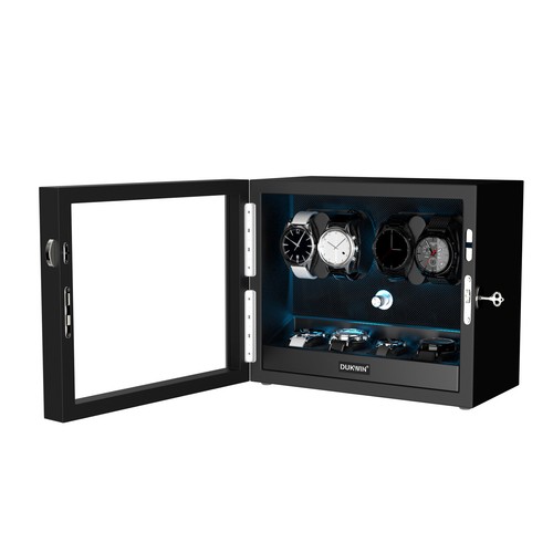 Black automatic watch winder - black,