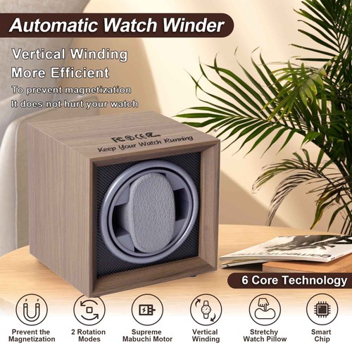 Wooden single watch winder - single,