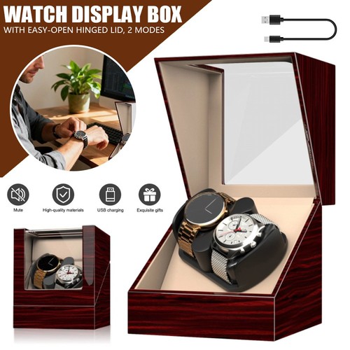 Dual watch winder - box, luxury