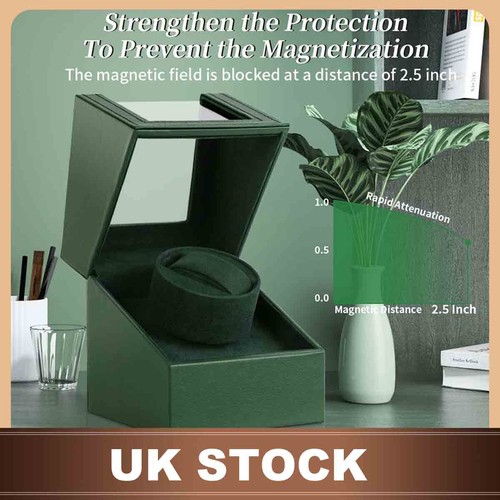 Automatic green watch winder - green,